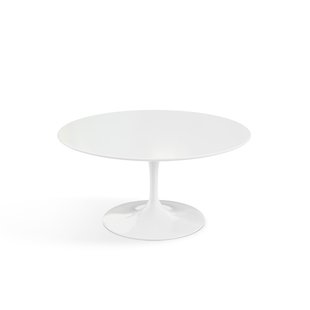 Knoll International Saarinen Outdoor Salontafel - rond - wit - Ø 91 cm