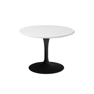 Knoll International Saarinen Outdoor Salontafel - rond - zwart - Ø 51 cm