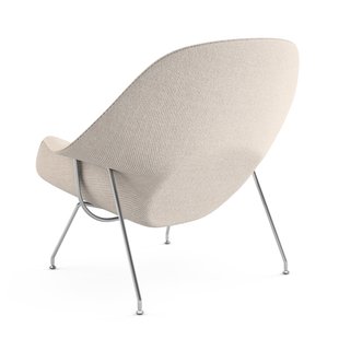 Knoll International Saarinen Womb Fauteuil - Cato - natuur - Chroom - Standaard - Standaard - medium (B/H/T 89x79x79 cm)