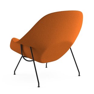 Knoll International Saarinen Womb Fauteuil - Cato - oranje - zwart - Relax - Polyester vulling - standaard (B/H/T 106x92x94 cm)