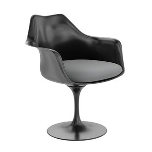 Knoll International Saarinen Tulip Armleunstoel - Tonus 4 (216) - steel - zwart