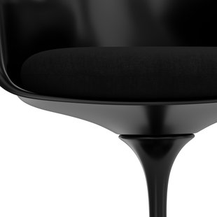 Knoll International Saarinen Tulip Armleunstoel - Alpaca 12 - black - zwart