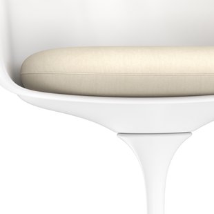 Knoll International Saarinen Tulip Armleunstoel - Alpaca 01 - ivory - wit