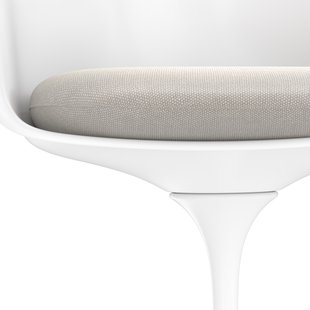 Knoll International Saarinen Tulip Armleunstoel - Hallingdal 65 (103) - powder - wit