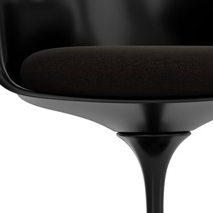 Knoll International Saarinen Tulip Armleunstoel - Hallingdal 65 (370) - coffee - zwart