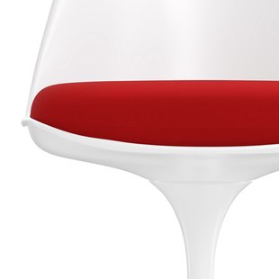 Knoll International Saarinen Tulip Armleunstoel - Tonus 4 (130) - bright red - wit