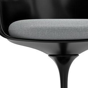 Knoll International Saarinen Tulip Armleunstoel - zwart - Hallingdal 65 (130) - light grey