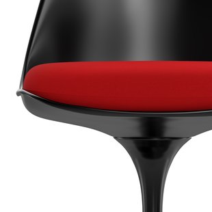 Knoll International Saarinen Tulip Armleunstoel - Tonus 4 (130) - bright red - zwart