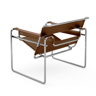 Knoll International Breuer Original Wassily Lounge fauteuil - Rundsleder bruin