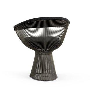 Knoll International Platner Side Armleunstoel - Circa - zwart - metallic bronze lak