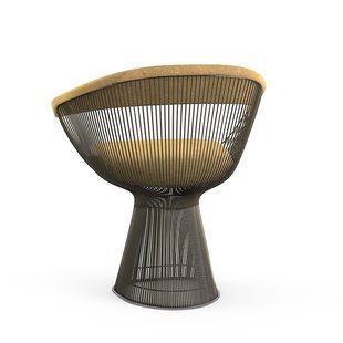 Knoll International Platner Side Armleunstoel - Circa - beige - metallic bronze lak
