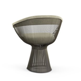 Knoll International Platner Side Armleunstoel - Circa - zilver - metallic bronze lak