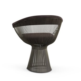 Knoll International Platner Side Armleunstoel - Circa - bruin - metallic bronze lak