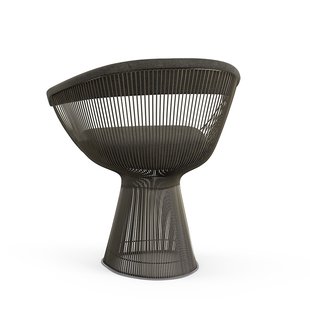 Knoll International Platner Side Armleunstoel - Circa - donkergroen - metallic bronze lak