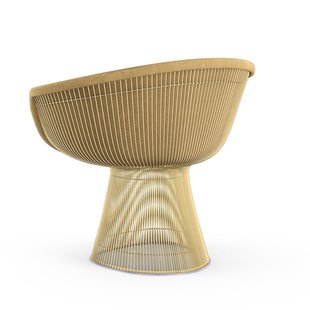 Knoll International Platner Lounge Armleunfauteuil - Circa - beige - verguld 18 karaat