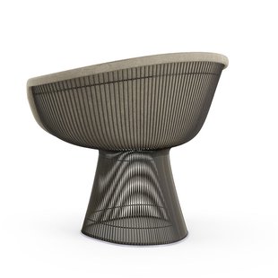 Knoll International Platner Lounge Armleunfauteuil - Circa - zilver - metallic bronze lak