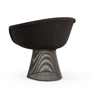 Knoll International Platner Lounge Armleunfauteuil - Circa - bruin - metallic bronze lak