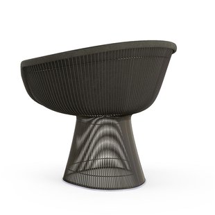 Knoll International Platner Lounge Armleunfauteuil - Circa - donkergroen - metallic bronze lak