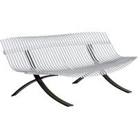 Fermob Charivari Bank - 01 katoenwit - drop