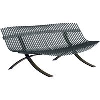 Fermob Charivari Bank - 26 stormgrijs - drop