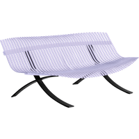 Fermob Charivari Bank - D1 Marshmallow - drop