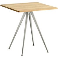 HAY Pyramid Café tafel 21 - eiken helder gelakt - gepoedercoat beige