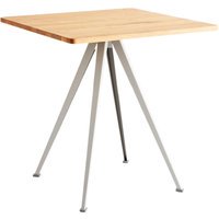 HAY Pyramid Café tafel 21 - eiken geolied - gepoedercoat beige