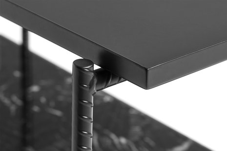 HAY Rebar Bijzettafel hoekig - zacht zwart