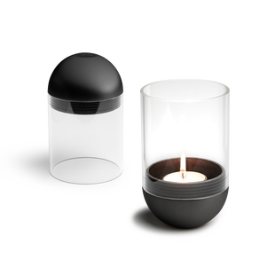 Höfats GRAVITY Candle Windlicht - zwart - 13 cm