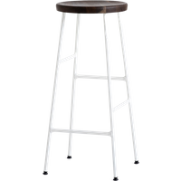 HAY Cornet barkruk - hoog - crèmewit - eiken gerookt