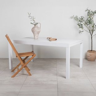 Nohr Uitschuifbare Tuintafel 'Tion' 160/240 x 100cm, kleur Wit