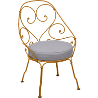 Fermob 1900 Fauteuil Cabriolet - D2 peperkoek - flanelgrijs