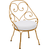 Fermob 1900 Fauteuil Cabriolet - D2 peperkoek - grijswit