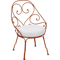 Fermob 1900 Fauteuil Cabriolet - E2 gekonfijte sinaasappel - grijswit