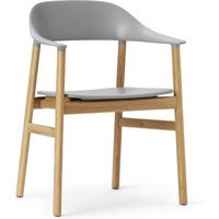 Normann Copenhagen Herit Armleunstoel - grijs - eiken