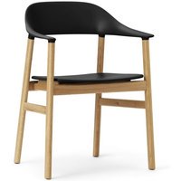 Normann Copenhagen Herit Armleunstoel - zwart - eiken