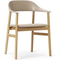 Normann Copenhagen Herit Armleunstoel - eiken - Synergy zand