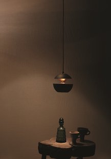 DCWéditions HERE COMES THE SUN hanglamp - wit/koper - Mini