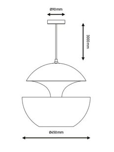 DCWéditions HERE COMES THE SUN hanglamp - zwart/koper - 450