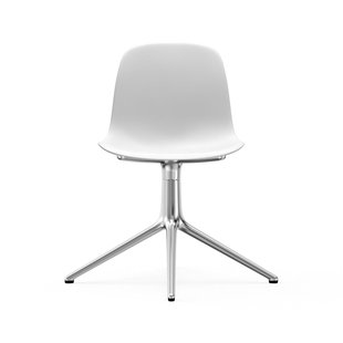 Normann Copenhagen Form Draaistoel - wit - aluminium