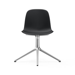 Normann Copenhagen Form Draaistoel - zwart - aluminium