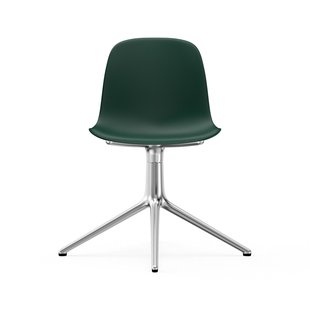Normann Copenhagen Form Draaistoel - groen - aluminium