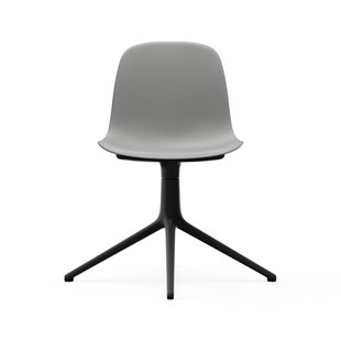 Normann Copenhagen Form Draaistoel - grijs - aluminium zwart