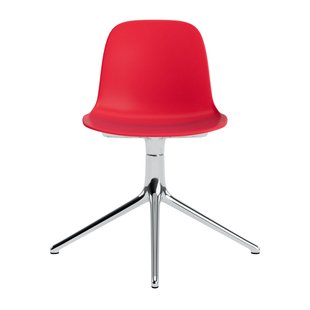 Normann Copenhagen Form Draaistoel - NormannCopenhagenFormBrightRed - aluminium