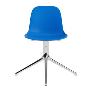 Normann Copenhagen Form Draaistoel - NormannCopenhagenFormBrightBlue - aluminium