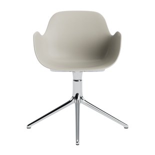 Normann Copenhagen Form Draaifauteuil - aluminium - NormannCopenhagenFormLightGrey