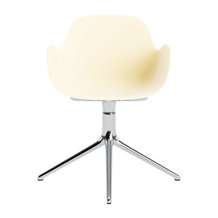 Normann Copenhagen Form Draaifauteuil - aluminium - NormannCopenhagenFormCream