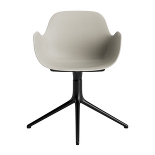 Normann Copenhagen Form Draaifauteuil - aluminium zwart - NormannCopenhagenFormLightGrey