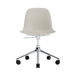 Normann Copenhagen Form Draaistoel met wielen - aluminium - NormannCopenhagenFormLightGrey