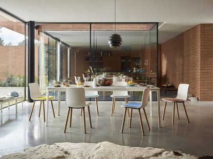 Vitra Plate eettafel - wit - wit - 200 x 90 cm